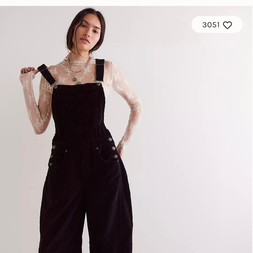 Free People Cord Overalls